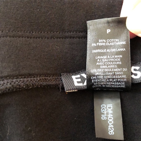 Express Sliced Shredded Cut Black Leggings Size Small - Picture 5 of 6